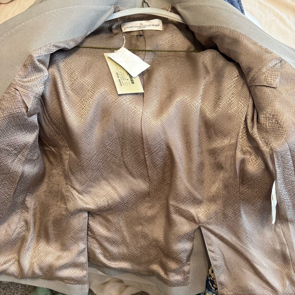 Golden Goose Beige Canvas Jacket NWT size small - Picture 6 of 7